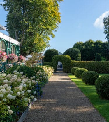 A footpath in the Keadeen's gardens